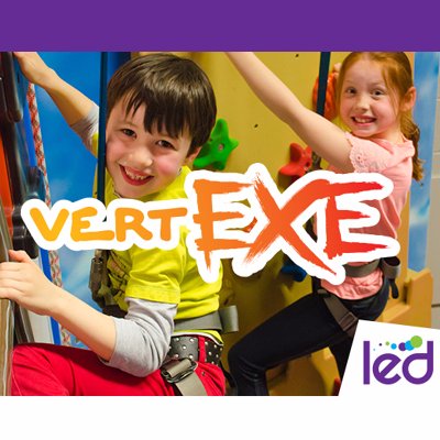 LED's Exmouth Leisure centre brings you VertExe Climbing Wall - interactive and challenging climbs that takes being active to new dizzy heights!