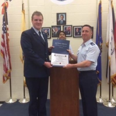 Cadet Staff Sergeant in Air Force Junior Reserve Officers Training Corps. Color Guard for a American Legion. And a very small YouTuber that livestreams.