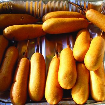 National Corndog Day is the official holiday for celebrating hoops, corndogs, tots, and drinks!