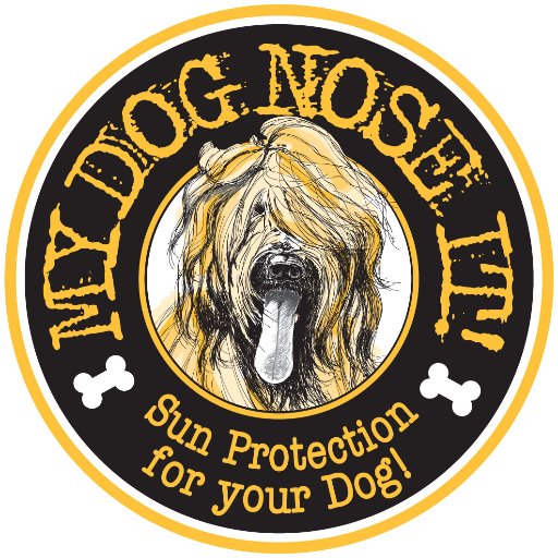 Keep your dog safe from the sun with our 100% safe, non toxic, water resistant & natural sun protection for your fur babies! On Instagram: @MyDogNoseIt