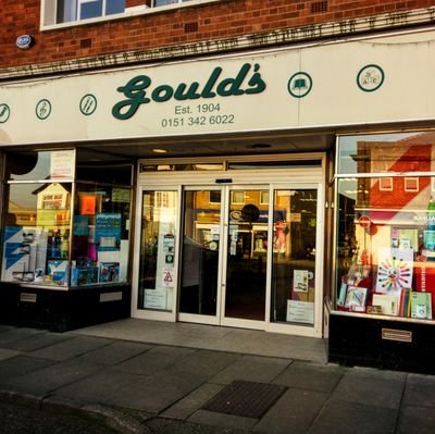 For over a 100 years Goulds has been the Wirrals best loved supplier of Stationery, Art Supplies and gifts. Tel:0151 342 6022, Email gouldsheswall@hotmail.com.