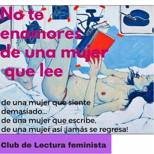 Twitter del Club de Lectura Feminista de Guadalajara, porque nos encanta unir lo que más nos gusta, la lectura y el feminismo!!