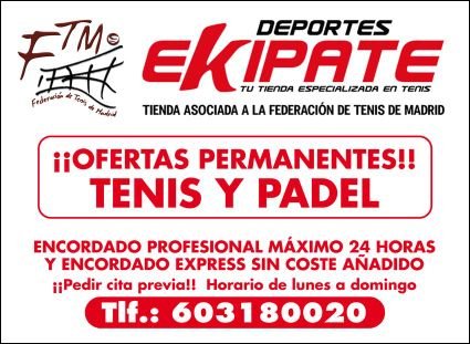 tu tienda especializada en deportes de raqueta. Servicio profesional en el encordado de raquetas. Ofertas permanentes!