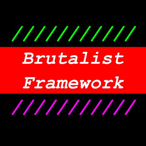 brutalistfwk's profile picture. A free open source #responsive #framework for the #brutalist #webdesign trend. Built with #css3, #javascript, and #html5 brutality.