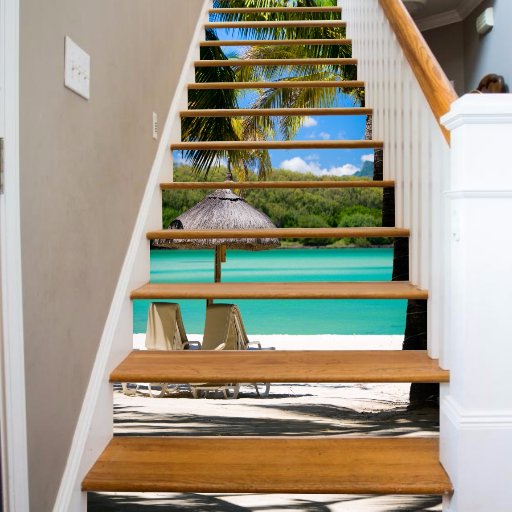 Make your home awesome!  Riserart produces easy to install painted stairways for your home.