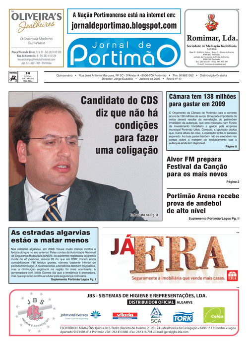 O melhor jornal local de Portimão. E único, já agora.