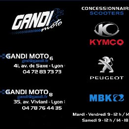 Gandi Moto Lyon  Concessionnaire : PEUGEOT - MBK - KYMCO - DAELIM. Agent toutes marques. https://t.co/NKsCq2Pins