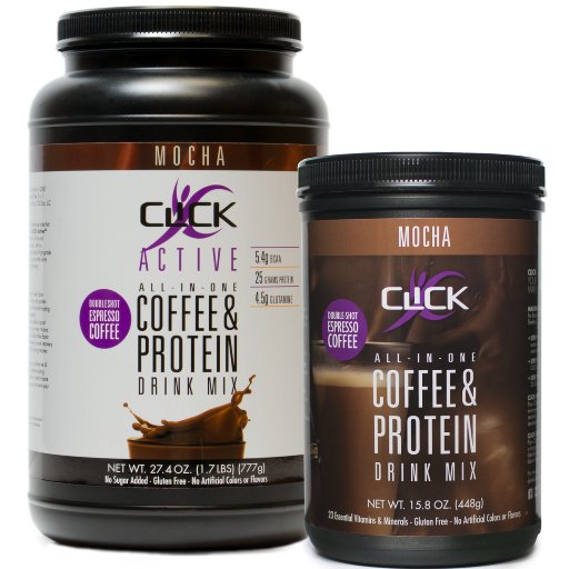 CLICK Espresso Protein Drink. Imagine a great tasting, gourmet espresso coffee drink loaded with protein, energy, and nutrients. Now that CLICKs!