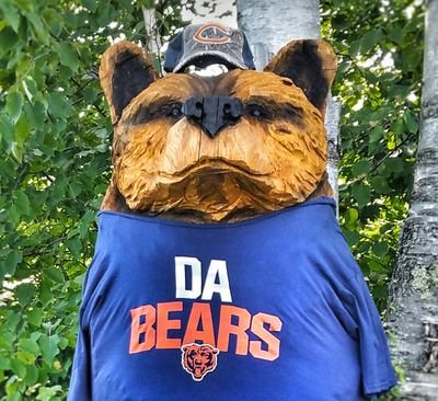 I'm not really a Bear carved out of wood. I talk sports & politics on Twitter. I'm a Chicago sports homer & I would prefer my President be any color but ORANGE.