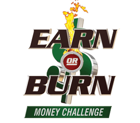 AMOCO FCU Earn or Burn Money Challenge: 30 Day Financial Challenges to save money, eliminate debt and win!