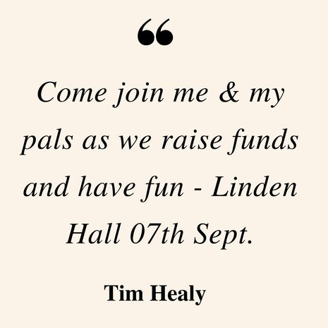 Official Tim Healy Celebrity Charity Golf Day & Gala Dinner   Event Linden Hall Thurs 07th Sept 2017. Tim's personal acc @therealtimhealy & @timhealy__