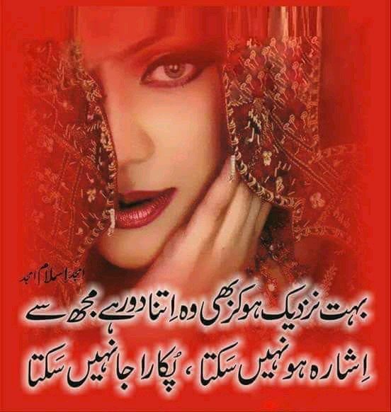 اس کے دل پر بھی کڑی عشق میں گزری ہوگی
نام  جس  نے  بھی  محبت  کا  سزا  رکھا ہے🌹

ایڈمن: حیات بلوچ