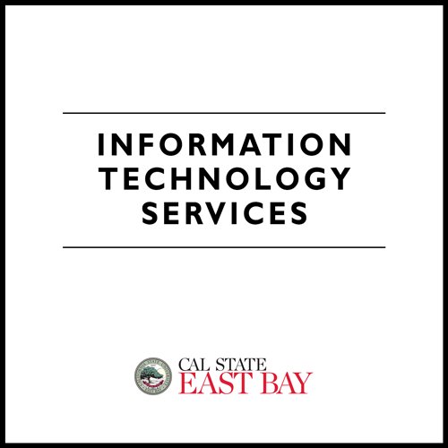 Official account for Cal State East Bay's Information Technology Services.
