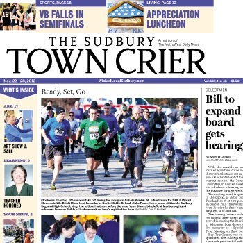 A weekly newspaper serving #Sudbury, Massachusetts. An edition of @metrowestdaily