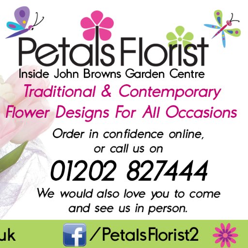 PetalsFlorist1's profile picture. Flower delivery Bournemouth : Ferndown : Ringwood : Verwood : West Moors : Wimborne #wedding flowers #funeral flowers #samedayflowerdelivery 01202 827444