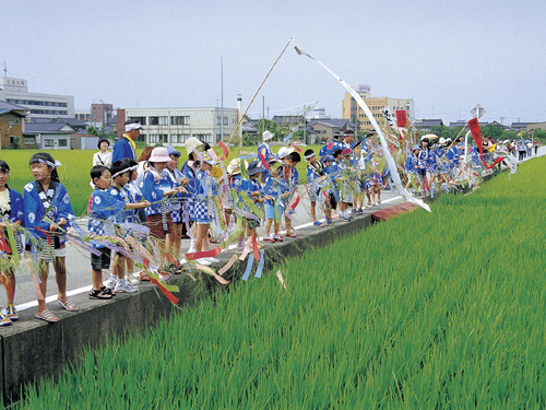 南砺市福光商店街を中心に行われるのが、福光ねつおくり七夕祭りです。