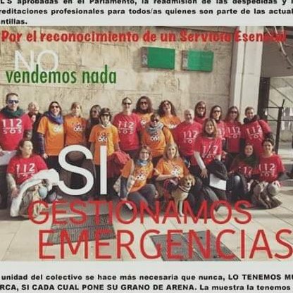 Ha llegado la hora de aunar fuerzas y sacudirnos tanta precariedad, dar a conocer la situación de los gestores de emergencias a la ciudadanía.