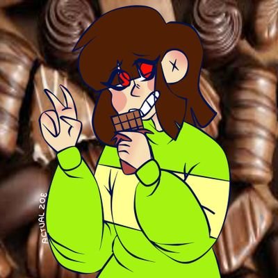 ''Fuck.'' -- Older Swap!Chara -- Angry Sinnamon roll. -- She's so fucking angry with the world. -- Will steal everyone's chocolate. -- Warning: Vulgar.