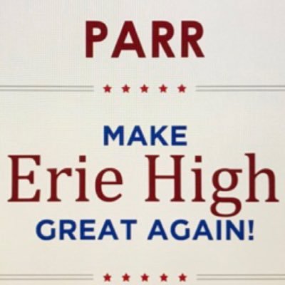 By serving seniors, student body, and the Erie community, we WILL make Erie great again! Vote for a man of the people! Vote Max Parr for Senior Prez.
