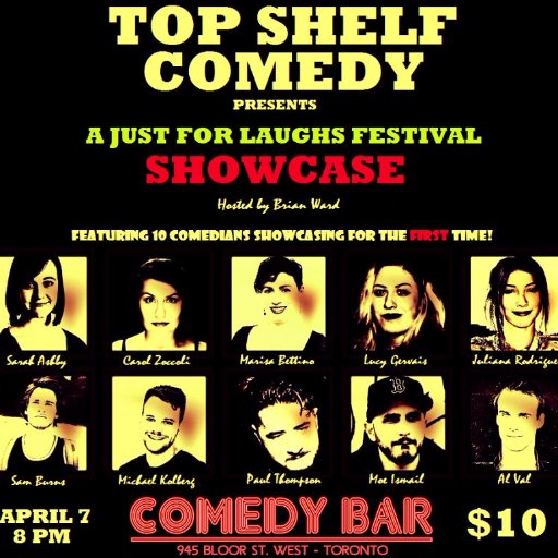 TopShelf_Comedy's profile picture. Top Shelf Comedy is an award winning monthly stand up comedy show hosted by Brian Ward that takes place at Comedy Bar in Toronto