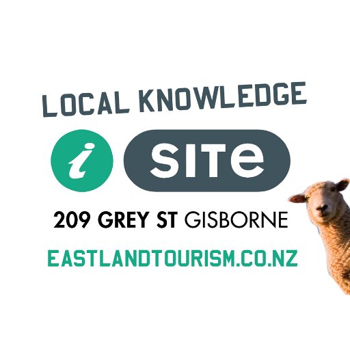 Kia ora + Welcome, we are the Gisborne i-SITE! Providing you with a wealth of Local Knowledge on what to see and do in Gizzy. #EastlandNZ #GizzyHard #GisborneNZ