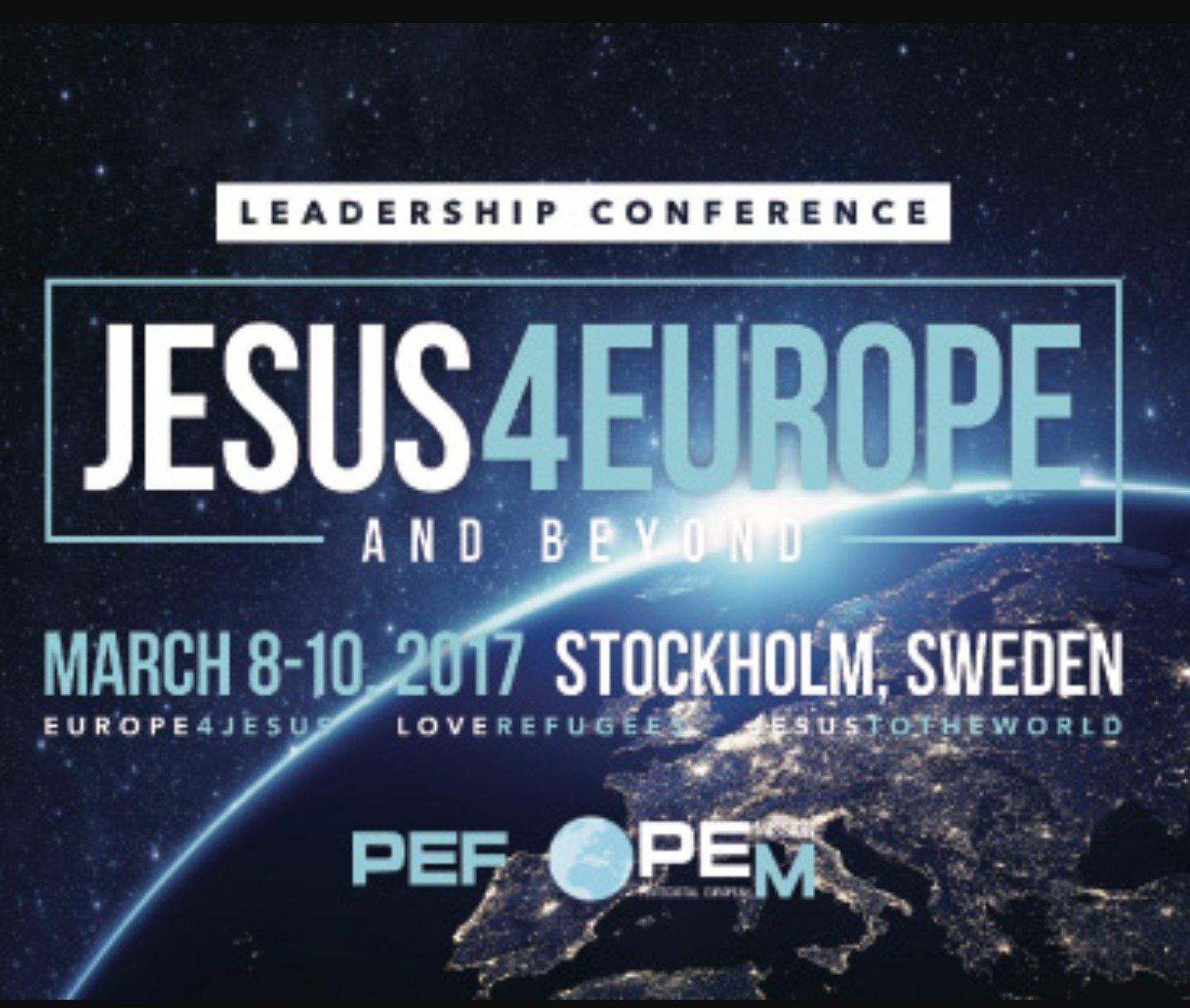 Pentecostal European Fellowship - creating fellowship, sharing the gospel, casting the vision #PEFfamily #PEM #Jesus4Europe