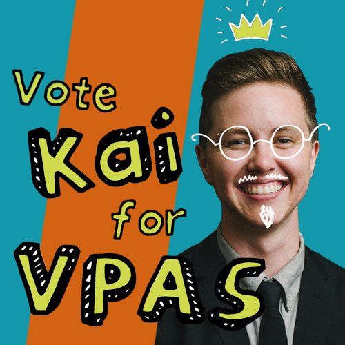 Kai is running to be your next Vice President Activities & Services. Vote at https://t.co/WUCeML2EgD between March 13th and March 16th 2017!