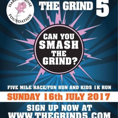 The Grind5 is a 5mile road race / fun run brought to you by the Isabella Rose Foundation https://t.co/5QxKHKCj0f 16:07:17
