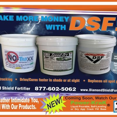Best Seal Coating Additive, patented, fast dry/cure technology, ultimate sand suspension, tire tracks and VOC control, oil spot stabilizer. 877-602-5062
