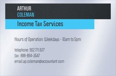 Arthur P Coleman BBA, is an accounting, bookkeeping, and tax preparation professional, ready to put his knowledge and experience to work for you...