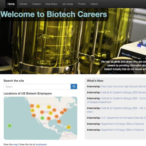 We help students learn about careers in biotechnology and connect them to educational programs where they can obtain the skills and knowledge they need.