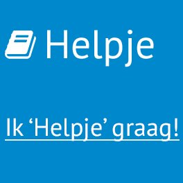 'Helpje' voor een betere #helpdesk #support #ondersteuning en #conversie. Integreer eenvoudig in je #website, #webshop of #applicatie.