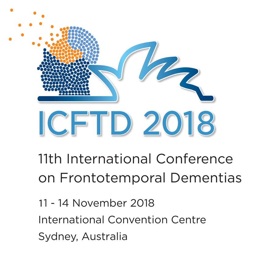 Icftd2018's profile picture. 11th International Conference on Frontotemporal Dementia to be held Sydney Australia from 11-14 November 2018