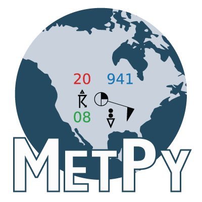 Official twitter account of MetPy, a Python toolkit for meteorology. Sponsored by @Unidata and @NSF funded. Community discussions at: https://t.co/61JhrIq7tL…