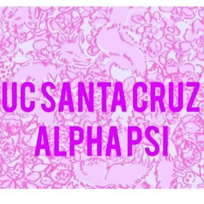 alphapsiucsc's profile picture. Local sorority founded in 1988 at the University of California Santa Cruz. 
Follow us on instagram  @ucscalphapsi Email us  alphapsiucsc@yahoo.com