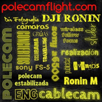 polecamflight servicios de alquiler de polecam, dji Ronin y Ronin M, slider, sony fs5,op de grua,cabeza caliente, op de cámara,dir fotografía. CEO- 0413.