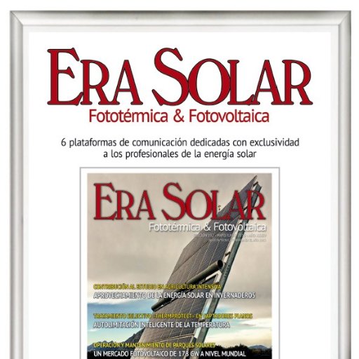 Revista técnica especializada en #EnergíaSolar . Desde 1983, información para profesionales. España y Latinoamérica