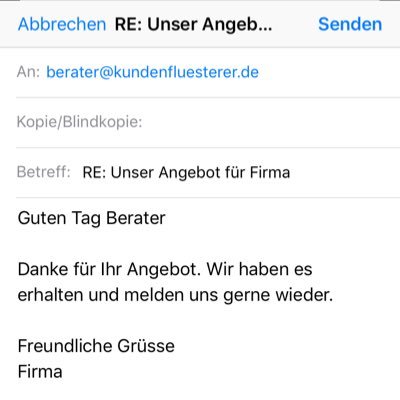 Berater, Kundenflüsterer, Verkäufer, Customer Happiness Manager, Nachtelefonierer und -schreiber; Es twittert Benjamin Diger über Erlebnisse im Geschäftsalltag