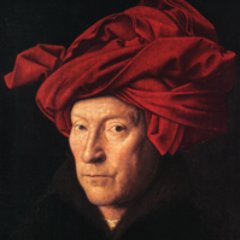 Jan van Eyck was a 15th century Flemish painter. #artbots by @nuwaves_future
