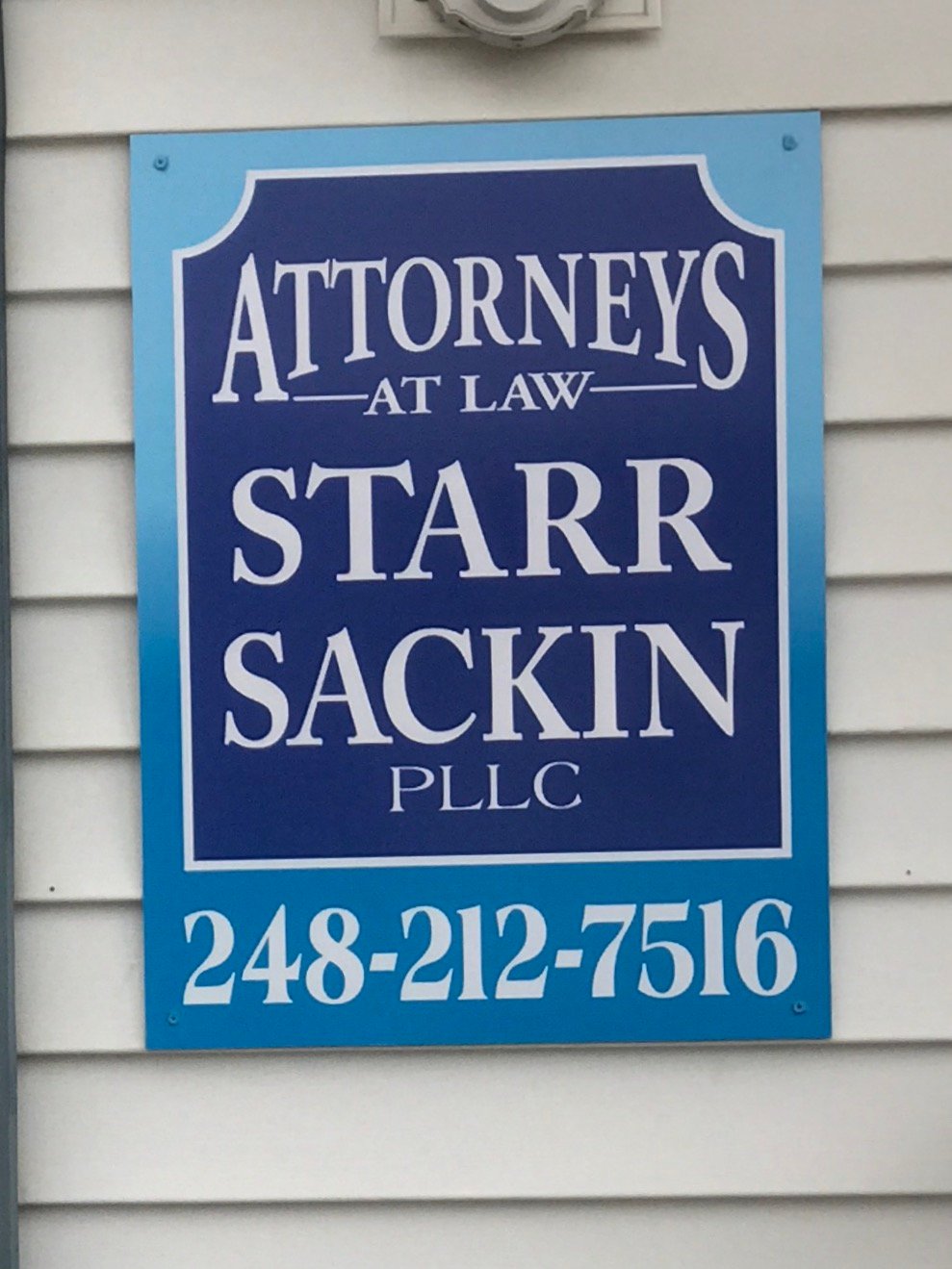 StarrSackinPLLC's profile picture. Law firm with offices in Northern Oakland and Lapeer Counties. Call us at (248) 212-7516 or DM us for a free consultation.