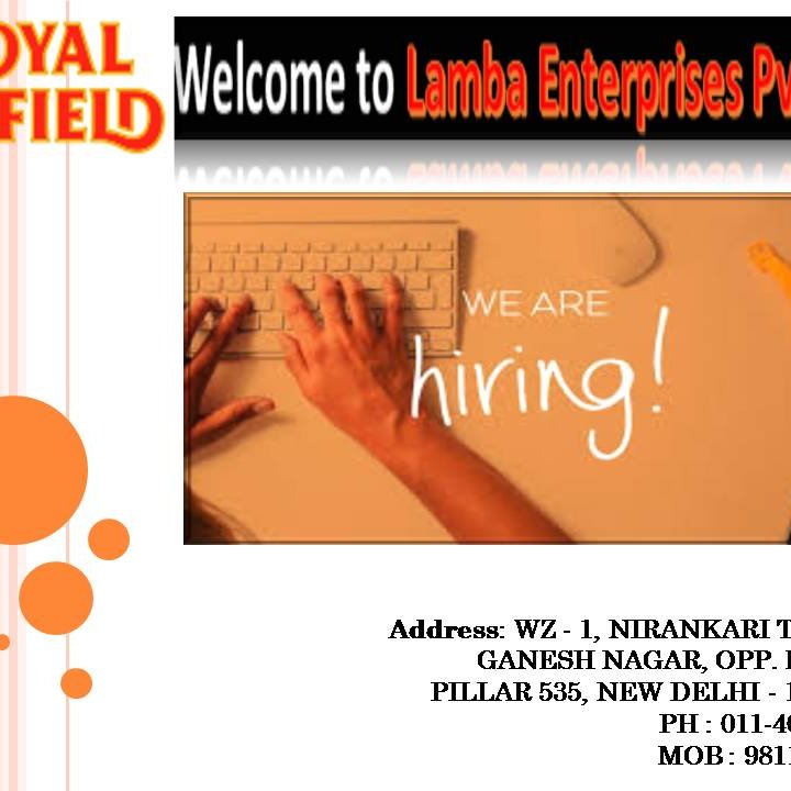 Reach Us For Vacancies Related Queries At Lamba Enterprises https://t.co/649s0SIM88.