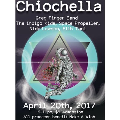 ChiOChella is Chi Omega's annual music festival benefitting the Make-A-Wish Foundation! APRIL 20 @ WKU COLONNADES