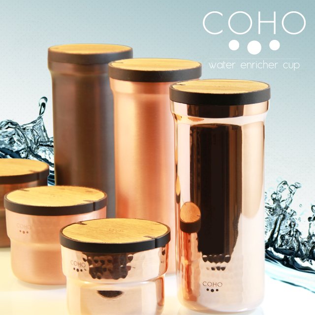 CohoCopper's profile picture. COHO is a set of a hand-made carafe and cup that is made by copper craftsmen using natural methods and using 100% natural copper.