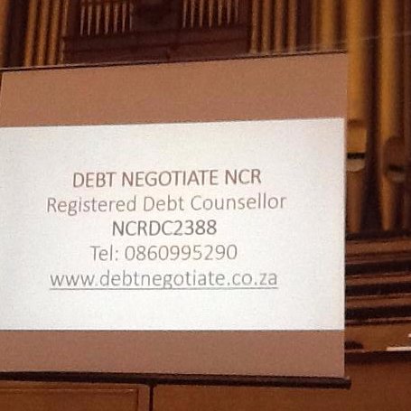 NCR Registered Debt Counselors. We are here to serve you to financial liberty.