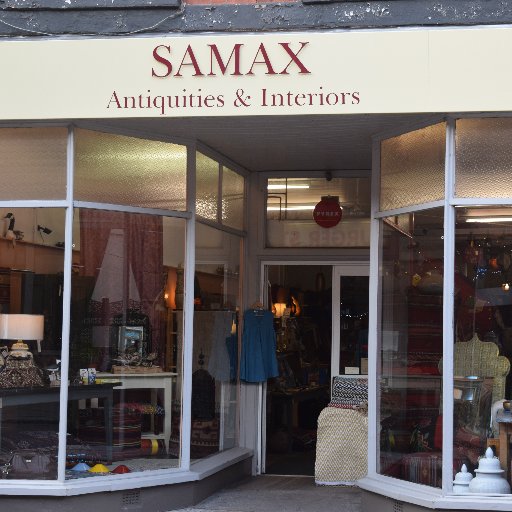 Samax Antiquities and Interiors. An independent shop in Ross-on-Wye selling antiquities, rugs, jewellery, fossils and interiors from around the world.