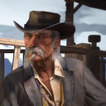 was a former famous gunslinger, I was the fastest in my time. I must've been - I'm the only one left.