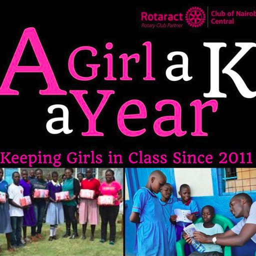 'A Girl A K A Year' is a project by Rotaract Club of Nairobi Central aimed to provide sanitary towels to underprivileged girls - https://t.co/NRwe7CxevZ
