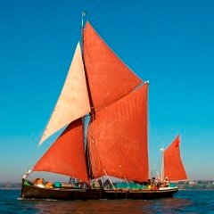 1895 Thames Sailing Barge for summer cruises, RSPB winter bird watching and private parties