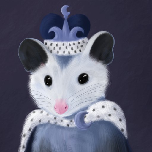 Princess @mlp_Luna's night-prowling, food-loving, ever-playful pet possum!