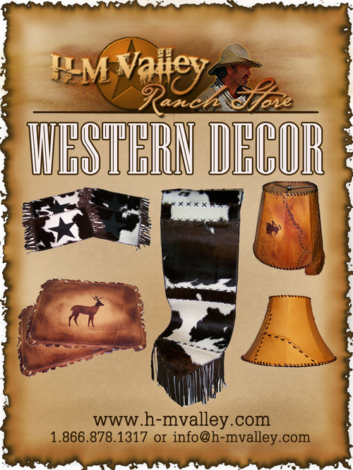 *Devore Cowhide Rugs*Western Decor* Lamps*Leather Shades* Western Art & Accessories